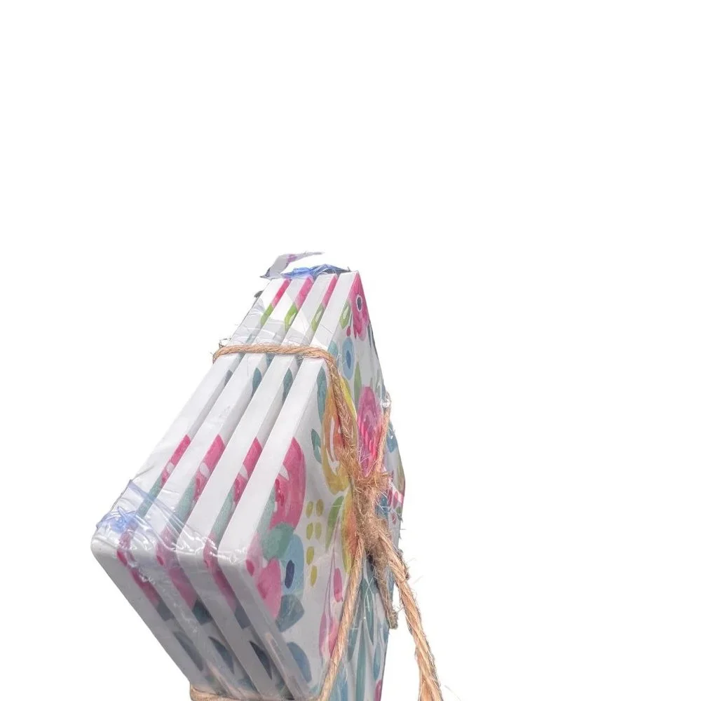 4 Spring Floral coaster set